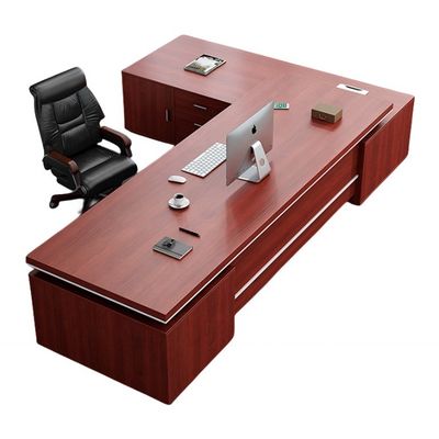 Grote moderne combinatie van bureau en stoel voor president en manager