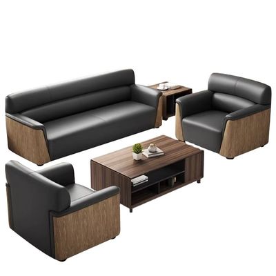 Napa Lederen Kantoorbank Set voor moderne en comfortabele werkruimte in Business Receptio