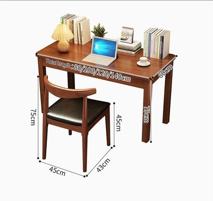 Melamine Solid Wood Office Computer Desk voor thuisstudie en slaapkamer stoel combinatie