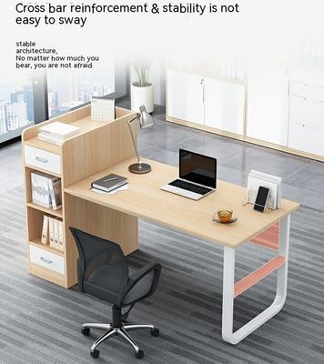 2 zitplaatsen kantoormeubilair personeel tafel modulair werkstation met lade in moderne stijl