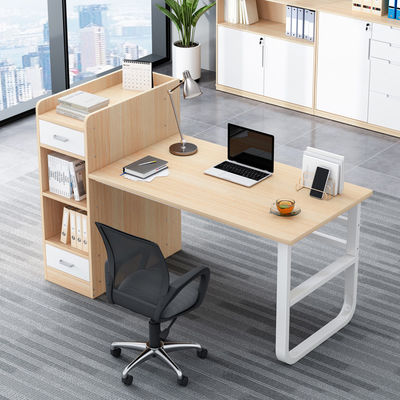2 zitplaatsen kantoormeubilair personeel tafel modulair werkstation met lade in moderne stijl