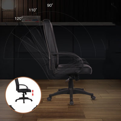 Robuuste ergonomische draaibare grote klaskamer Pu stoel hoge rug stoel voor een betere houding