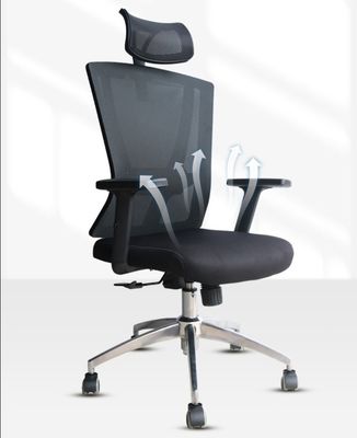 Verstelbare hoofdsteun Mesh Stoel Stof Multifunktioneel Ergonomisch High Back Boss Stoel