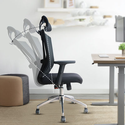 Verstelbare hoofdsteun Mesh Stoel Stof Multifunktioneel Ergonomisch High Back Boss Stoel