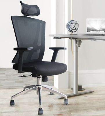 Verstelbare hoofdsteun Mesh Stoel Stof Multifunktioneel Ergonomisch High Back Boss Stoel