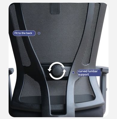 Verstelbare hoofdsteun Mesh Stoel Stof Multifunktioneel Ergonomisch High Back Boss Stoel