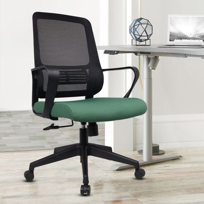 Moderniseren van uw werkplek Comfort Grote draaibare lounge met armleuningen en opheffende metalen benen