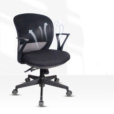 Verdikte basis en armleuningen voor optimaal comfort 2024 Executive Black Swivel Chair