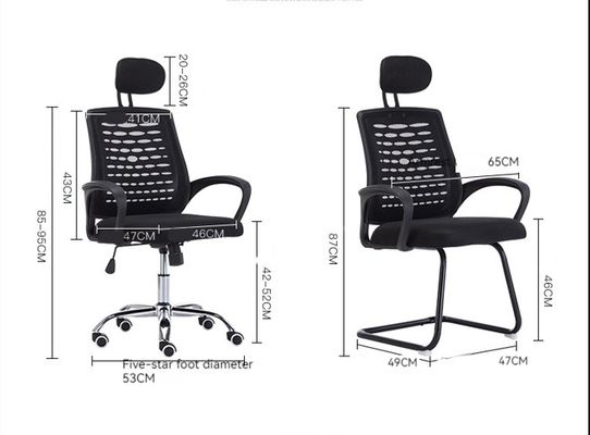 Office stoelen Mesh PC stoel met verstelbare hoogte en 3 jaar naverkoopcyclus inbegrepen