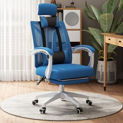 High Back Mesh Rolling Swivel Reclining PC Chair Metal Gaming Chair voor Home Office