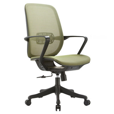 Verstelbare ergonomische kantorenstoel met draaiwiel en lendensteun