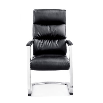 Boss Office Supplies Zwarte High Back Office Chair Echt leer en OEM voor Company