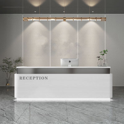Eenvoud Stylistische roestvrijstalen kassier bureau voor schoonheidssalon kledingwinkel 10