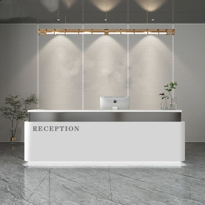 Eenvoud Stylistische roestvrijstalen kassier bureau voor schoonheidssalon kledingwinkel 10