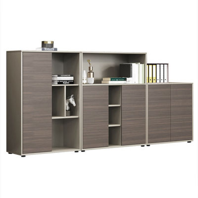 Correc geassembleerde houten kantoor archiefkasten Groen laagkasten voor pantry lounge opslag