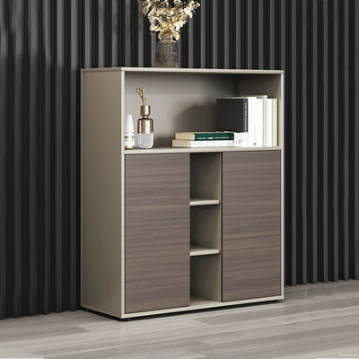 Correc geassembleerde houten kantoor archiefkasten Groen laagkasten voor pantry lounge opslag