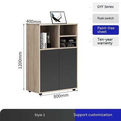 Functioneel en duurzaam Flower Groove Desk Low Cabinet voor Office Partition Storage