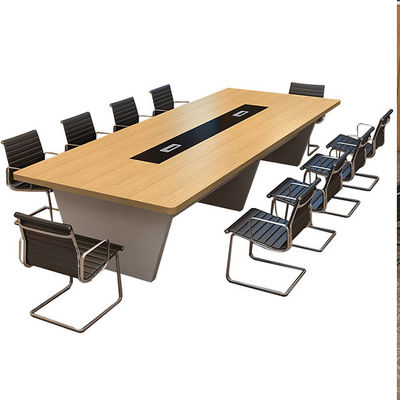 Rectangular Staff Training Onderhandelingstafel en stoel Combinatie voor modern kantoor