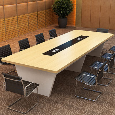 Rectangular Staff Training Onderhandelingstafel en stoel Combinatie voor modern kantoor