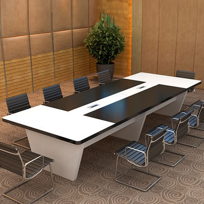 Rectangular Staff Training Onderhandelingstafel en stoel Combinatie voor modern kantoor