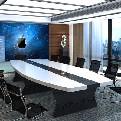 E1 MDF/MFC Melamine Board Conferentietafel en stoel combinatie voor moderne kantoren