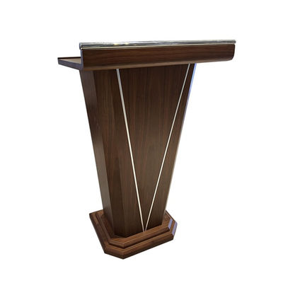 Stijlvol massief houten lecturn voor conferentieruimte Podium tafel Eenvoudige moderne conferentie