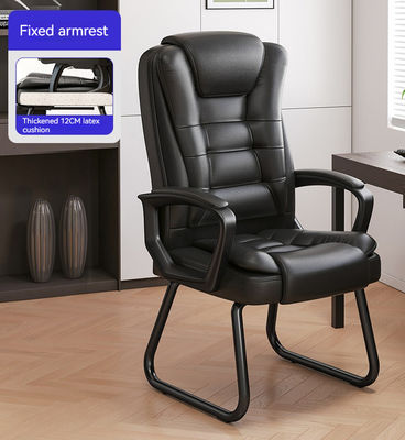 Comfortabele zittende bruine boog slaap lumbale beschermer rugleuning pc stoel voor conferentie