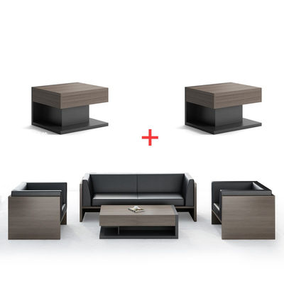OEM 1 2 3 zitplaatsen Houten ontwerpbank sectioneel Modern kantoor luxe meubels sofa set