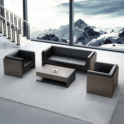 OEM 1 2 3 zitplaatsen Houten ontwerpbank sectioneel Modern kantoor luxe meubels sofa set