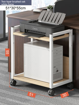 Commerciële meubels 3 tier mobiele printer stand multifunctionele bureau organisator