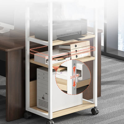Commerciële meubels 3 tier mobiele printer stand multifunctionele bureau organisator