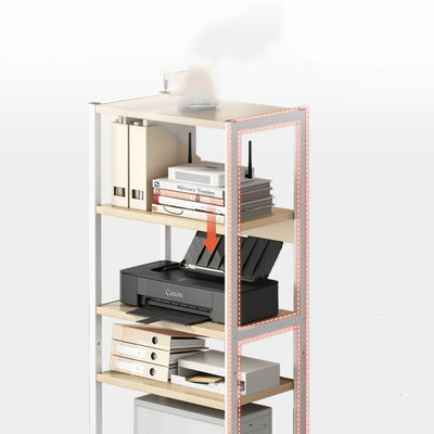 Commerciële meubels 3 tier mobiele printer stand multifunctionele bureau organisator