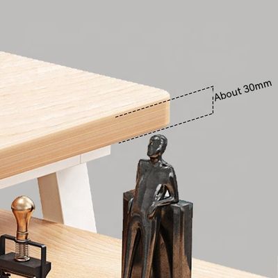 Bedrijfsmeubelen Eenvoudig modern houten bureau bureau en stoel met archiefkast