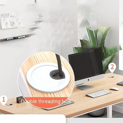 Bedrijfsmeubelen Eenvoudig modern houten bureau bureau en stoel met archiefkast