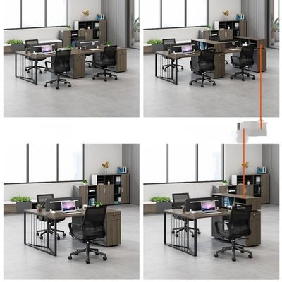Postverpakking N Eenvoudige/dubbele bureau- en stoelcombinatie voor moderne werkruimtes