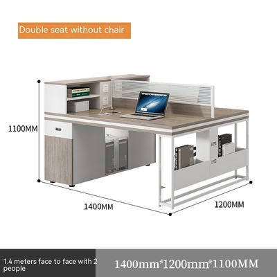 Werknemer Desktop Computer Tafel Multifunktioneel kantoor bureau en stoel voor 4-6 personen