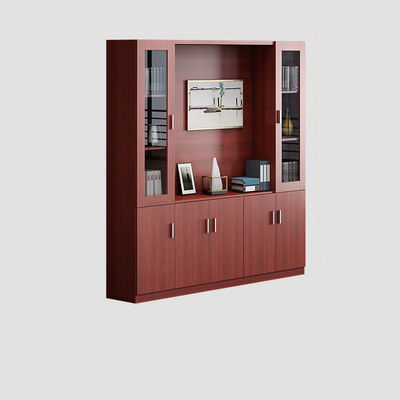 Stylistische houten kantoorboekenkast File Data Cabinet voor commerciële opslag en weergave