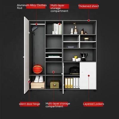 Boekenkast met houten bestandscombinatie voor kantoor in eenvoudige ontwerpstijl