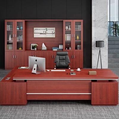 Grote moderne combinatie van bureau en stoel voor president en manager