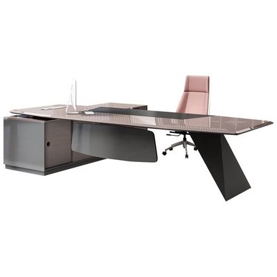 Upgrade Your Office Space L-vormige Executive Desk Mail Packing N voor Vrouwelijke President
