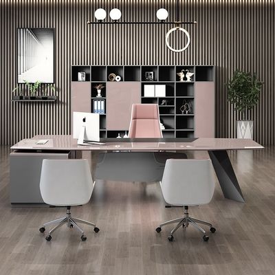Upgrade Your Office Space L-vormige Executive Desk Mail Packing N voor Vrouwelijke President