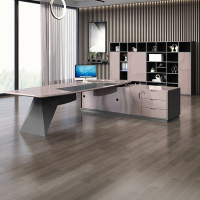 Upgrade Your Office Space L-vormige Executive Desk Mail Packing N voor Vrouwelijke President