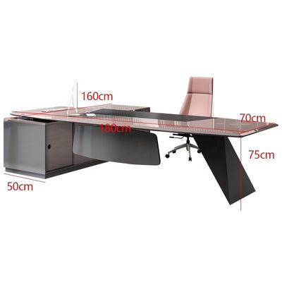Upgrade Your Office Space L-vormige Executive Desk Mail Packing N voor Vrouwelijke President