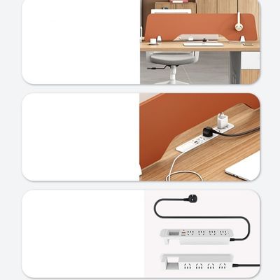 Eenvoudige moderne personeelsstoel Werktafel Kantoor 6 Vier 4 Personen Kantoortijl Moderniteit