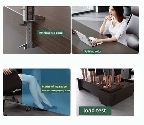 Verfproces Hout GRAINHINCLINED TABLE EDGE Uitvoerend bureau voor President Manager