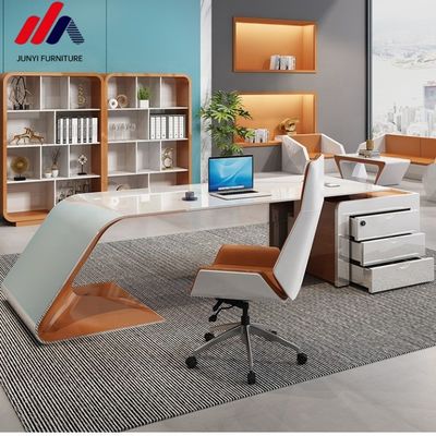 ISO9001/ISO14001 gecertificeerd MDF bakvernis Werktafel Manager Bureaublad met lade