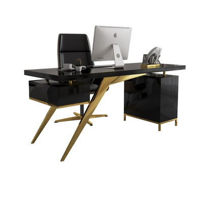 Bedrijfsmeubelen Moderne design Lichte luxe baas bureau met baklakproces
