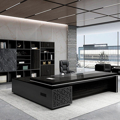 Stylish Boss Desk Manager Office Desk en stoel combinatie voor commerciële meubels