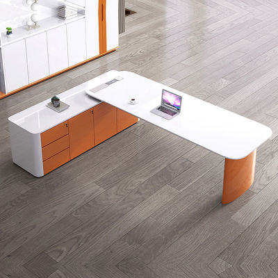 Eenvoudige stijl werknemer kantoor bureau met en ISO9001 / ISO14001 goedgekeurde moderne baas bureau