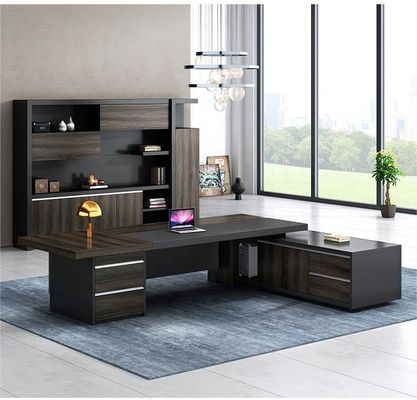 School MDF Luxe Executive Office Desk Set voor commerciële meubels CEO Office Table